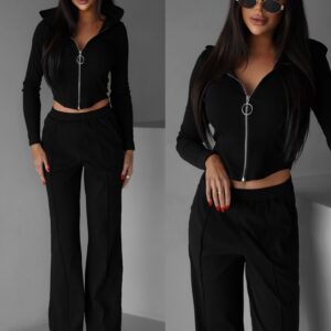 Černá bavlněná teplákovka DIVISI Velikost: M/L