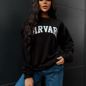 Černá oversize mikina TENITI Velikost: ONESIZE