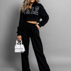 Černá teplákovka MANAL s rozšířenými nohavicemi 95% bavlna Velikost: ONESIZE