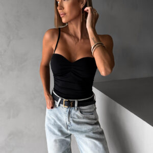 Černé elegantní body korzet AMIRLAN Velikost: M/L