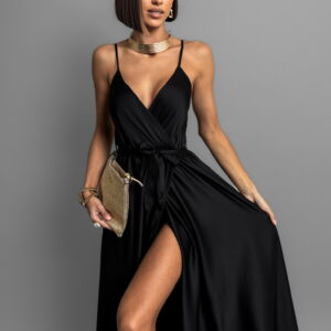 Černé elegantní dlouhé šaty FAIRYTALE Velikost: ONESIZE