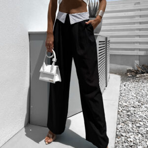 Černé elegantní kalhoty MOCHYS Velikost: S