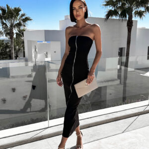 Černé oboustranné šaty HARRYSEN na zip Velikost: ONESIZE