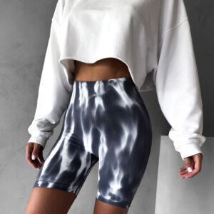 Černé push up elastické stahovací kraťasy LITERALIT Velikost: M/L