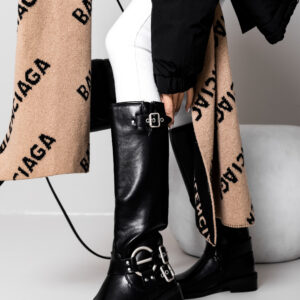 Černé stylové kozačky MURAKAM Velikost: 36