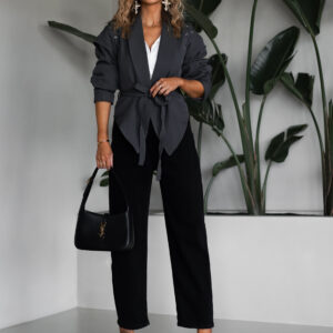 Černé stylové mom džíny DELALI Velikost: XL