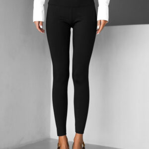 Černé vyteplené elastické vyteplené legíny LEGOS Velikost: L/XL