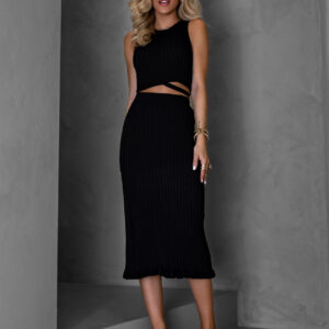 Černý dvoudílný komplet se sukní COVE Velikost: ONESIZE