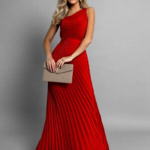 Červené společenské dlouhé šaty SUNTILS Velikost: ONESIZE