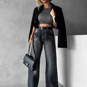 Don Lemme Dámské džíny Shout - light grey Velikost: 38 (M)