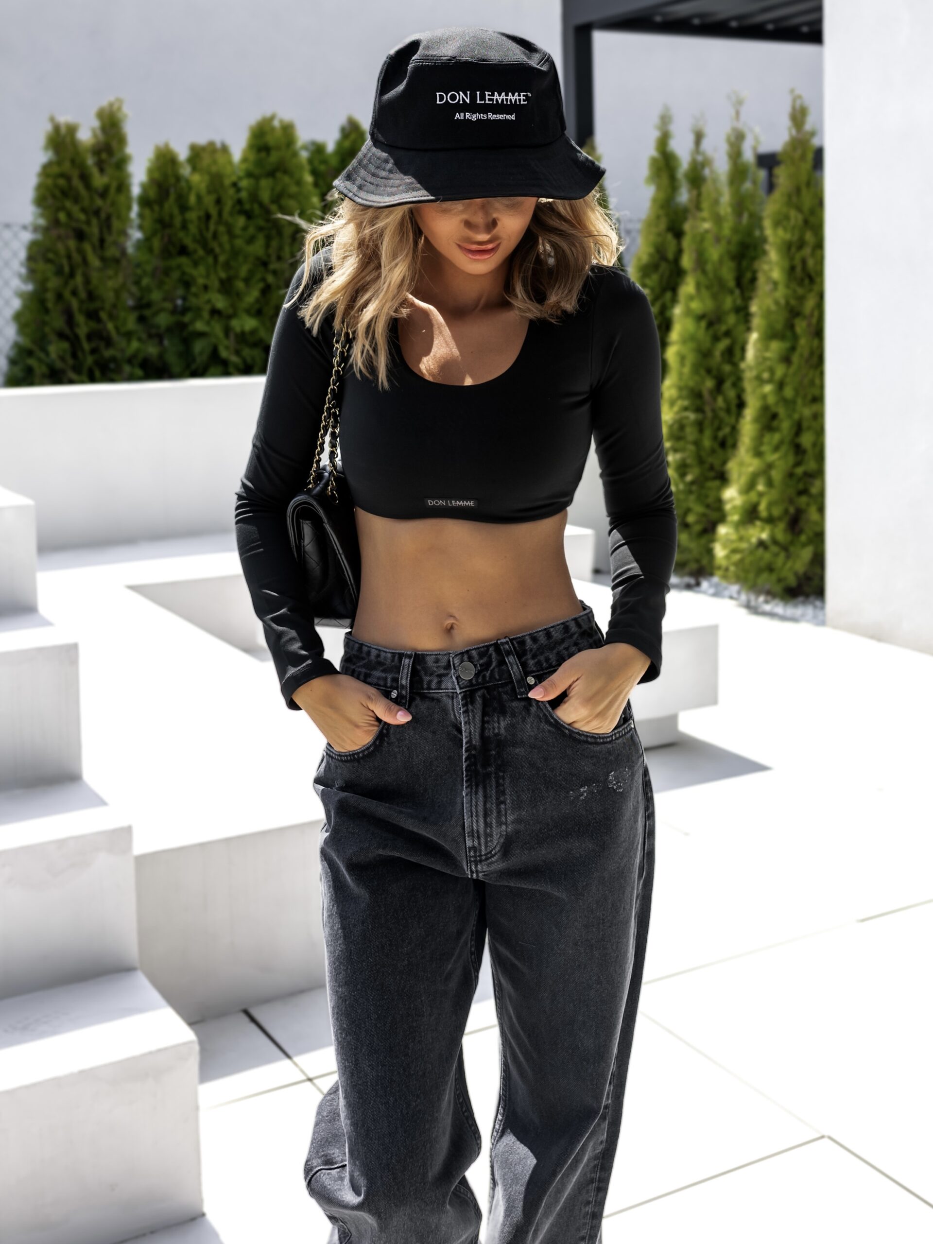 Don Lemme Sportovní top Wavy - black Velikost: One size - Obrázek 2