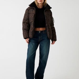 Guess dámská bunda se zvířecím vzorem W5BL47W3702-P1UK M