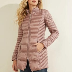 Guess dámská lehká starorůžová bunda W2RL25WEGN0 M