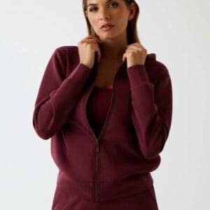 Guess dámská vínová mikina V4YQ06KCAY2 L