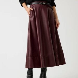 Guess dámská vínová sukně W5BD71K8S30-G1G5 M