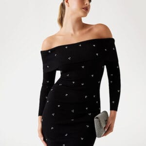 Guess dámské černé šaty W5BK64Z2YJ2-JBLK M