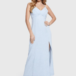 Guess dámské světle modré šaty W4GK93D4YZ4 L