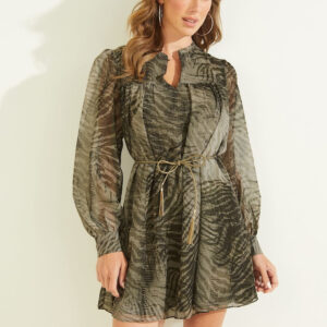 Guess dámské vzorované šaty W2BK12WDWT2 XS