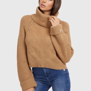 Guess dámský béžový svetr W3BR44Z3962 S