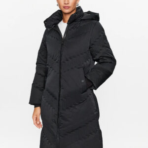 Guess dámský černý péřový kabát W3BL42WFSV2 XL