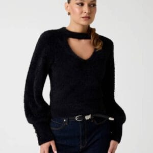 Guess dámský černý svetr W5BR92Z3BJ0-JBLK M