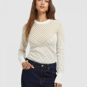 Guess dámský krémový svetr W3BR26Z3AE0 XS