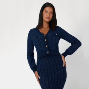 Guess dámský modrý svetr W4BR0FZ3K40 M