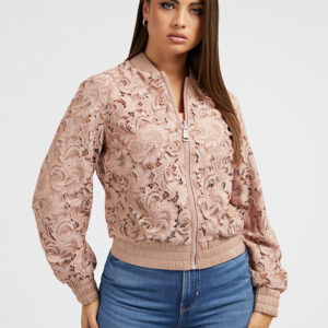 Guess dámský růžový bomber W3GL09WFCJ0 S