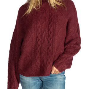 Guess dámský vínový svetr W3BR17Z2YZ2 M