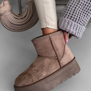 Hnědé válenky STERIE s platformou Velikost: 41