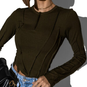 Khaki triko YARIM s dlouhým rukávem Velikost: M/L