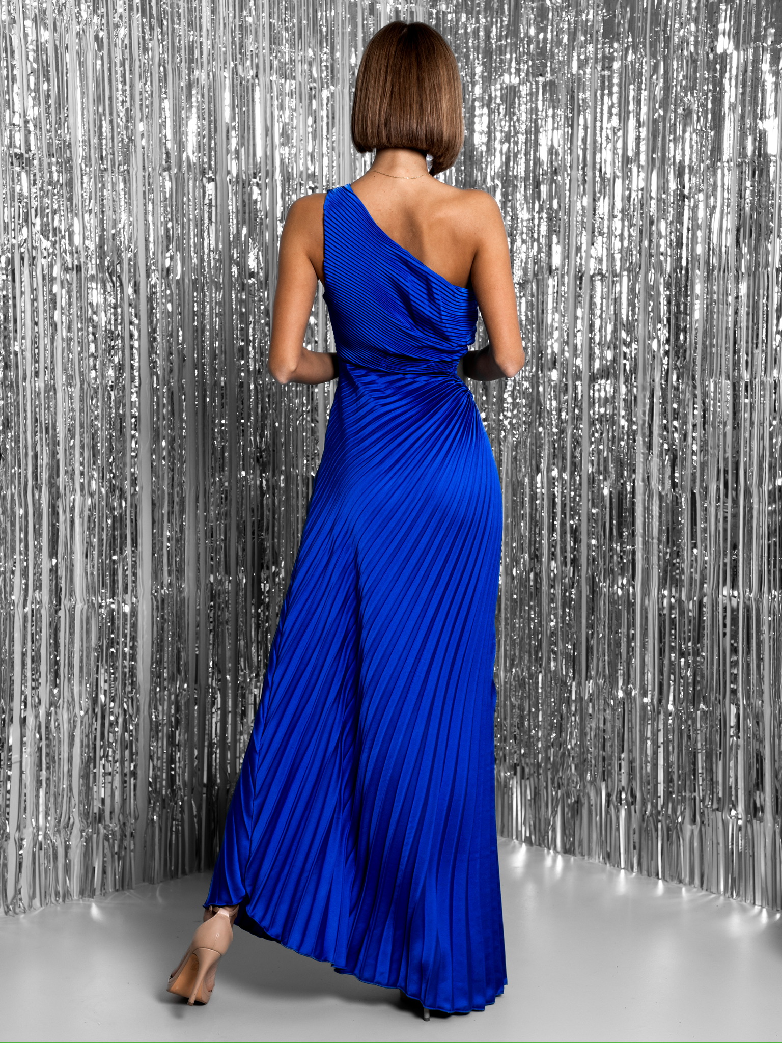 Královsky modré společenské šaty SUNTILS Velikost: ONESIZE - Obrázek 3