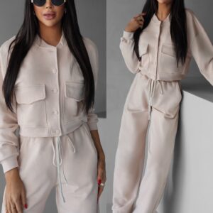 Krémová bavlněná teplákovka ARCHIPA Velikost: ONESIZE