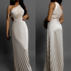 Krémové elegantní šaty SUNTILS Velikost: ONESIZE