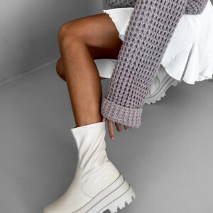 Krémové kotníkové boots boty STRONGIES Velikost: 41