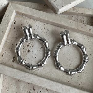 Kruhové náušnice ELLAT ve stříbrné barvě Velikost: ONESIZE