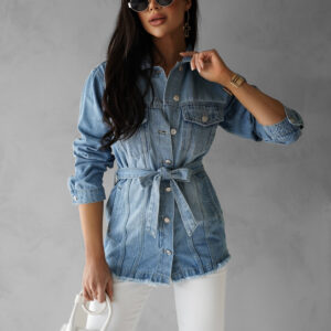 Modrá džínová basic bunda CARELIA Velikost: M/L