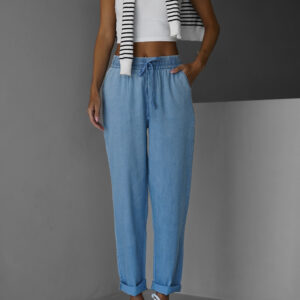 Modré lehké pohodlné kalhoty LOGANO Velikost: XXL/XXXL