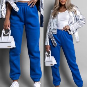 Modré pohodlné basic tepláky ELVIS Velikost: ONESIZE