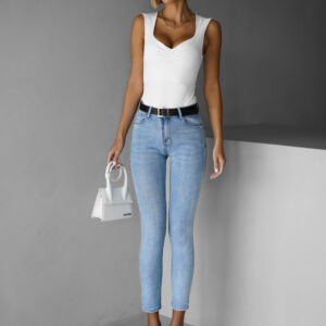 Modré slim fit skinny džíny CVETKO Velikost: XS