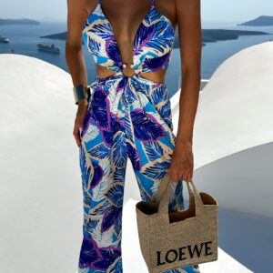 Modrý overal UJINA s průstřihy Velikost: ONESIZE