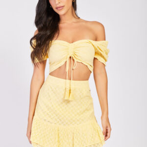 Pepe Jeans dámská žlutá sukně Paden PL901060039 XS