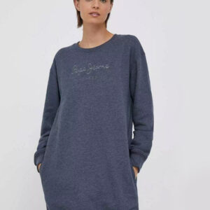 Pepe Jeans dámské modré mikinové šaty PL953381594 XS