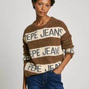 Pepe Jeans dámský hnědý svetr HELMI PL702226880 XS