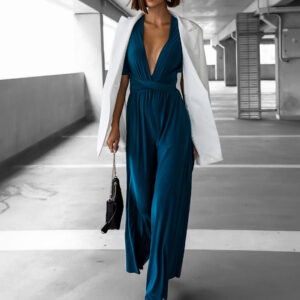 Petrolejový dlouhý overal PERCY na zavazování