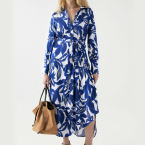 Salsa jeans dámské modrobílé šaty 21007915 XL