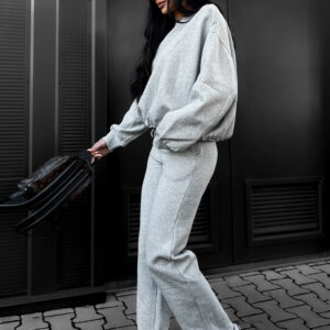 Šedá tepláková souprava MARDIN 95% bavlna Velikost: ONESIZE