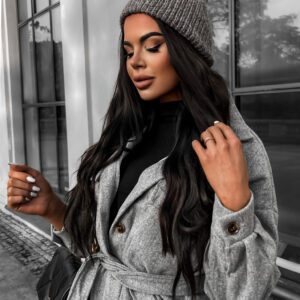 Šedá zimní čepice RAINIER s flitry