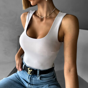 Šedé elastické tílko SAMIRA Velikost: M/L