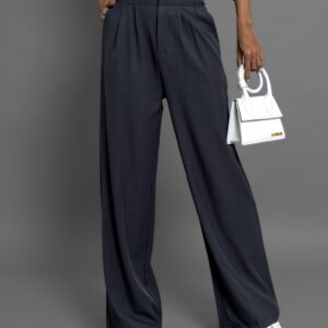 Šedé stylové kalhoty DOMENICO Velikost: M